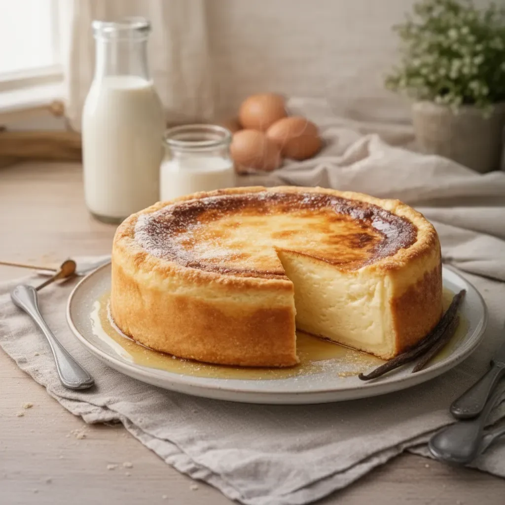 Flan del panadero, un postre tradicional y delicioso.