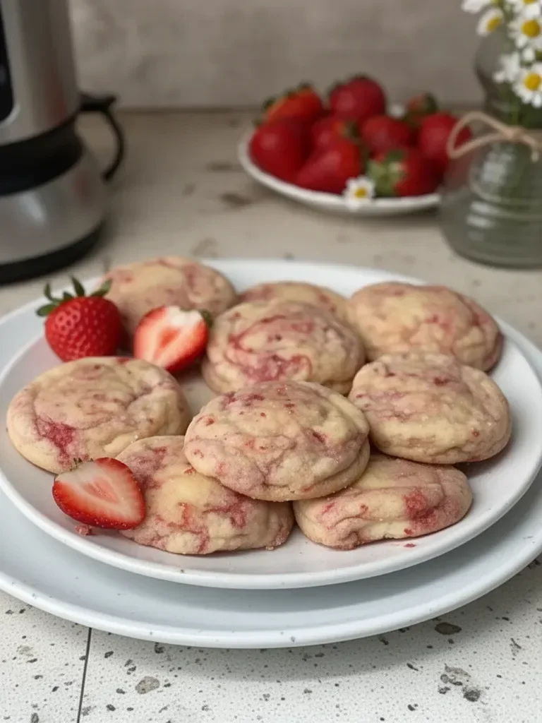 Galletas de Cheesecake de Fresa 🍓❤️ (Lindas y Deliciosas!)