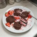 Grumos de Yogur de Fresa con Chocolate