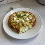 Horno Salado de Requesón Alto en Proteínas (Calabacín y Feta)