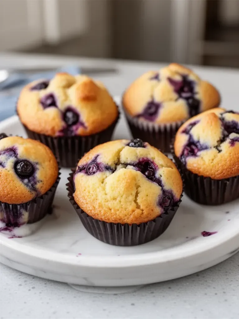 Mejores Muffins de Yogur Griego y Arándanos