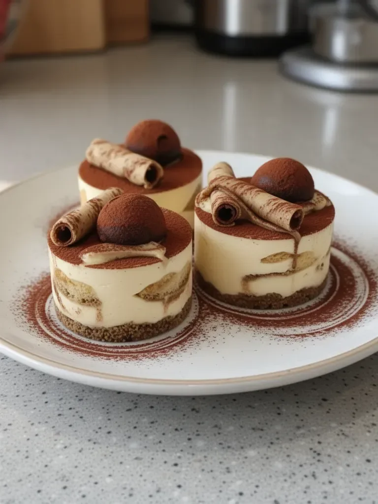 Receta de Mini Cheesecake de Tiramisu
