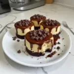 Mini Cheesecakes de Brownie en Base