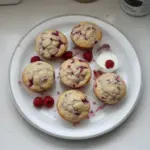 Muffins de Yogur Griego con Frambuesa