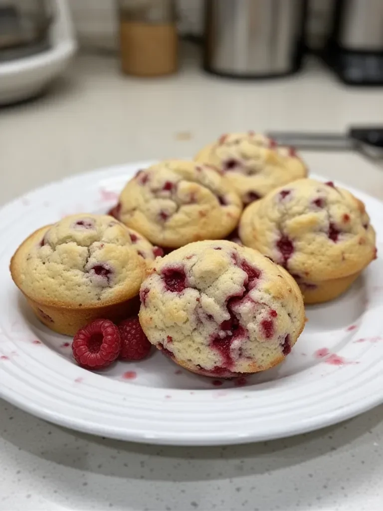 Muffins de Yogur Griego con Frambuesa