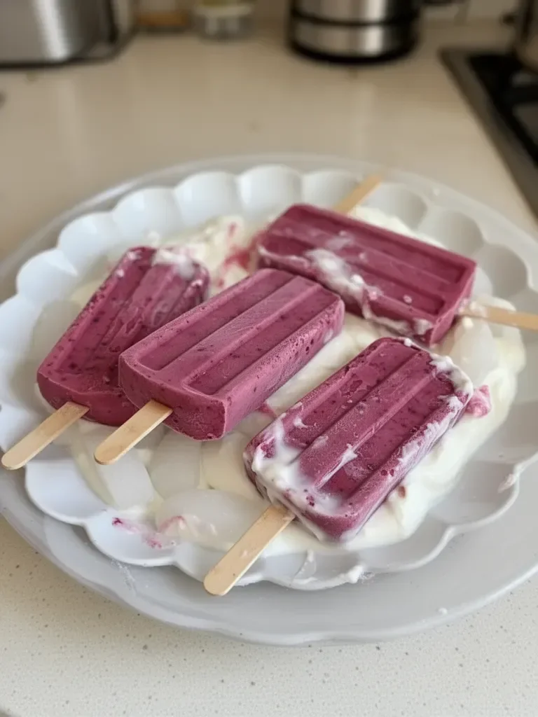 Paletas de Yogur Griego