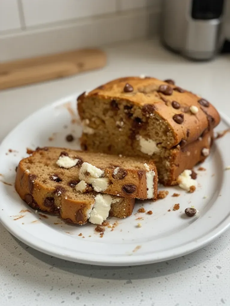 Pan de plátano con requesón
