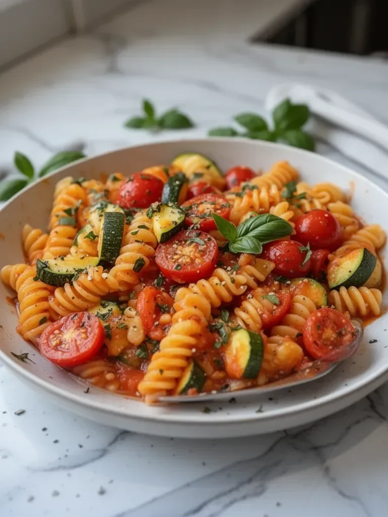 Pasta de Tomate y Calabacín Saludable