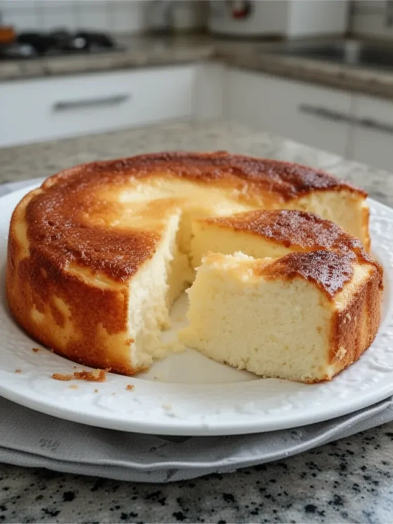 Pastel Cremoso de Yogur de 3 Ingredientes (Sin Harina, Mantequilla ni Aceite)