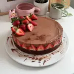 Pastel de mousse de chocolate