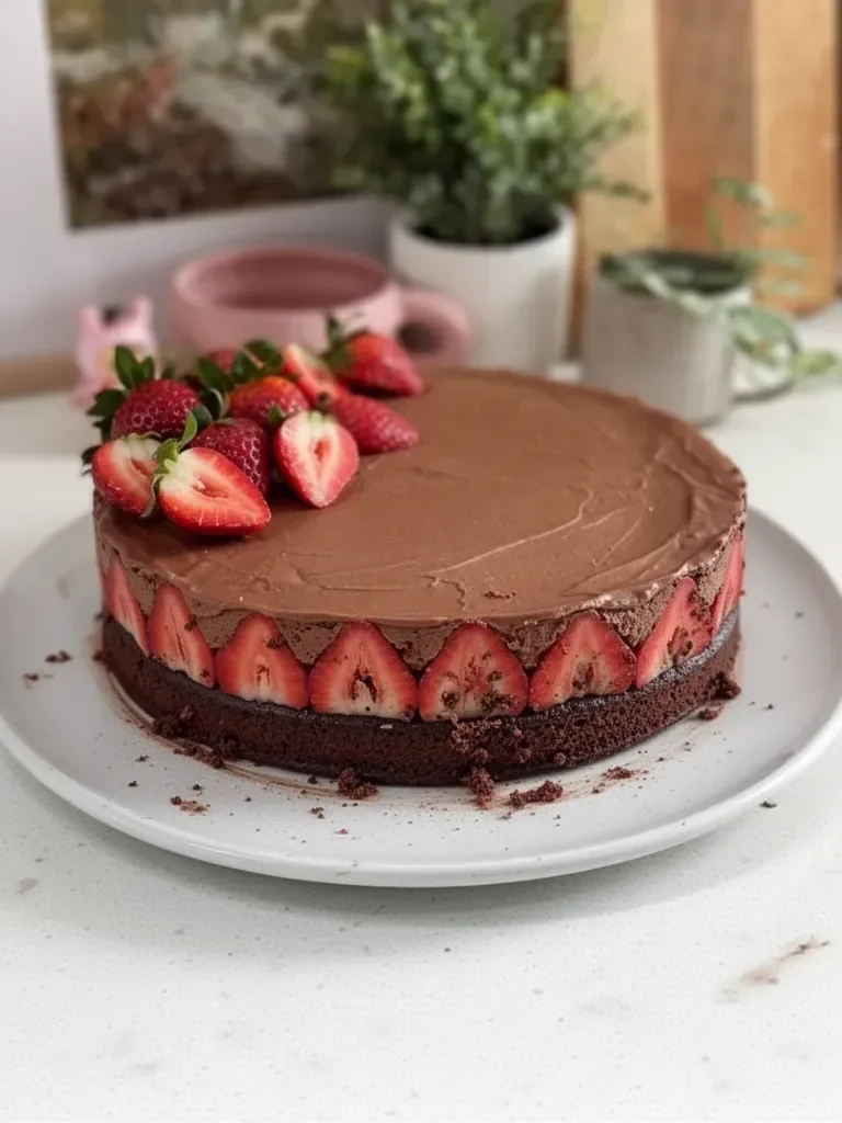 Pastel de mousse de chocolate