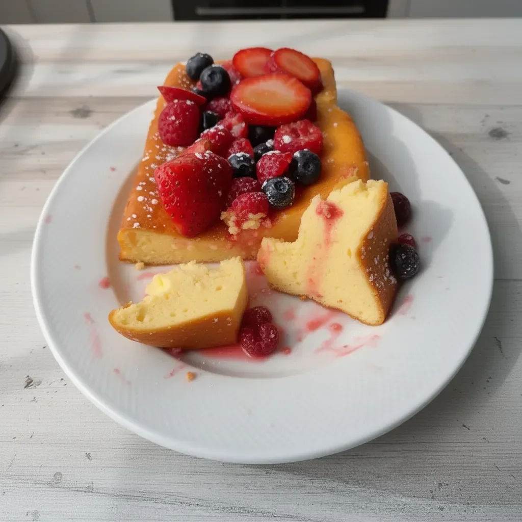 Pastel de yogur de 3 ingredientes, fácil y rápido de preparar.