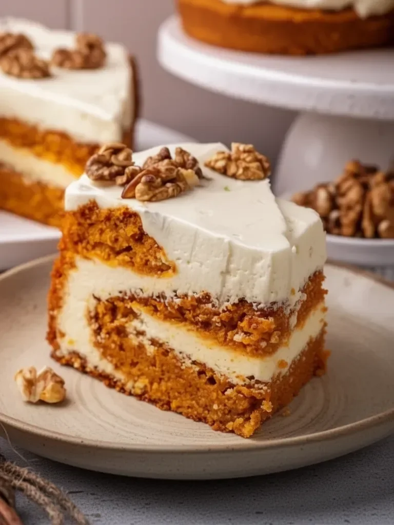 Pastel de Zanahoria con Queso Crema