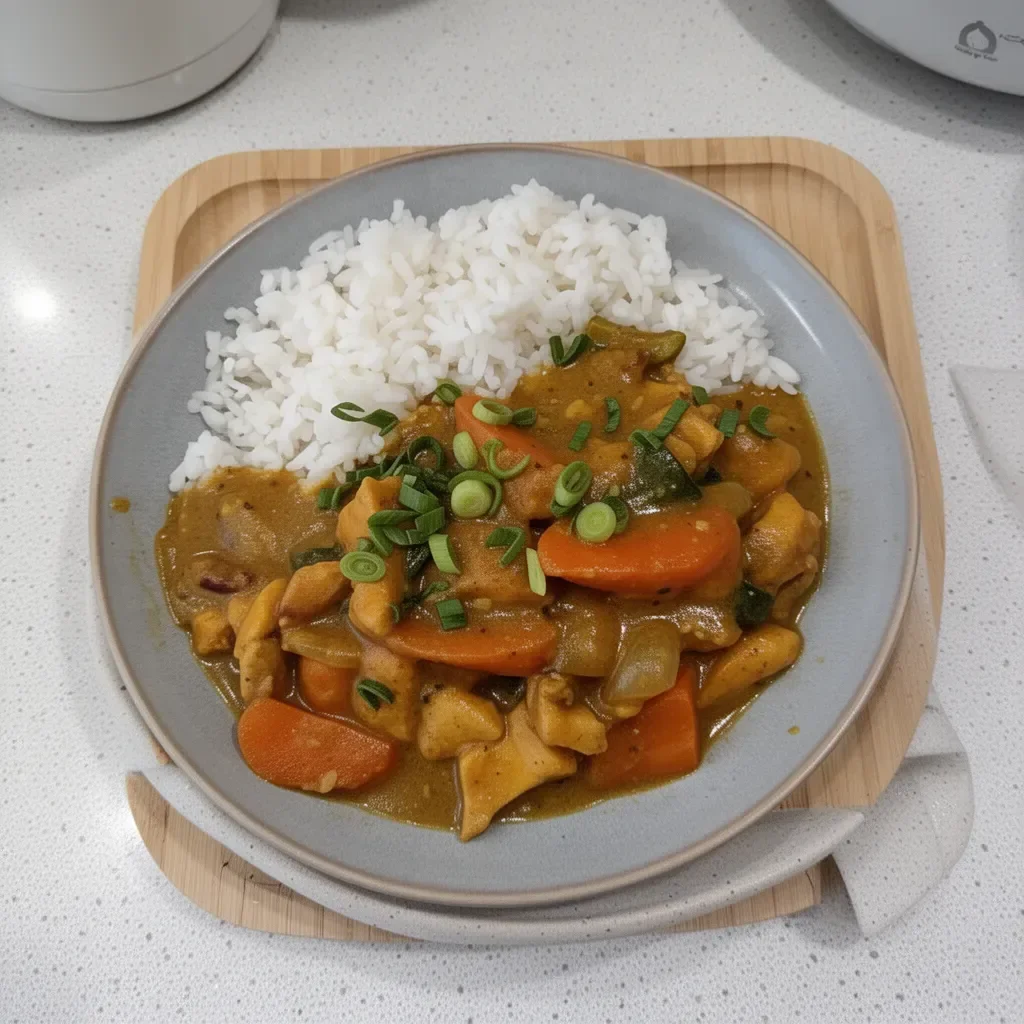 Receta fácil de pollo al curry con ingredientes sencillos y sabrosos.