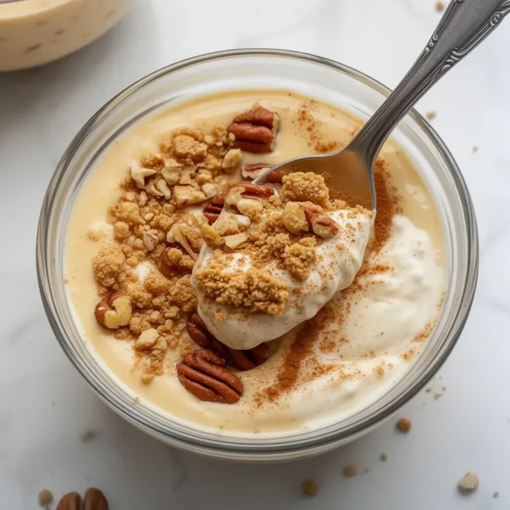 Tazón de yogurt de calabaza con especias de otoño