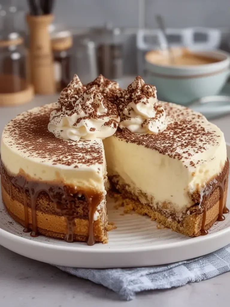 Receta Fácil de Cheesecake de Tiramisú