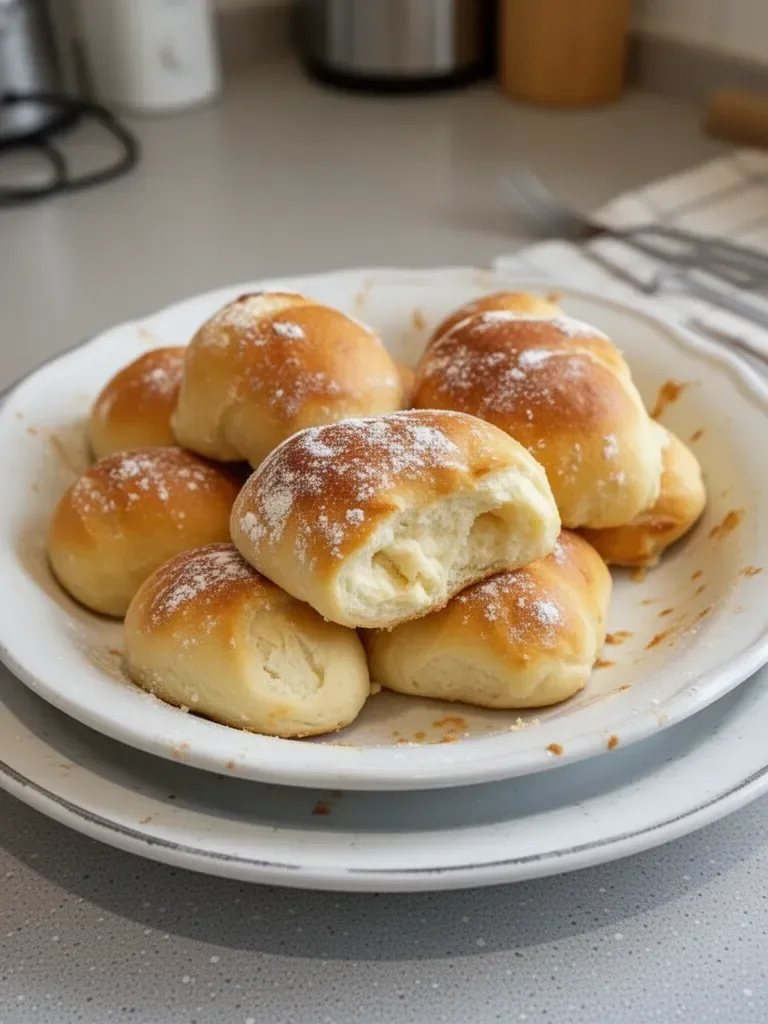 Rollos de requesón caseros