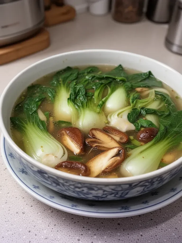 Sopa de Bok Choy