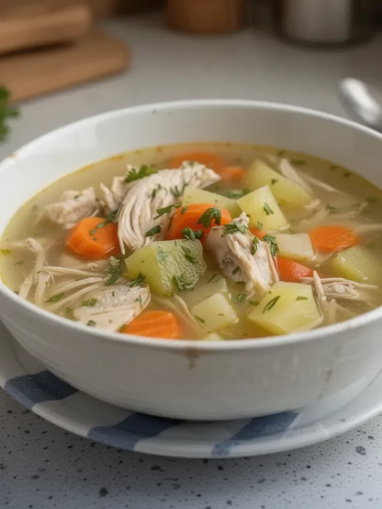 Receta de Sopa de Pollo Casera