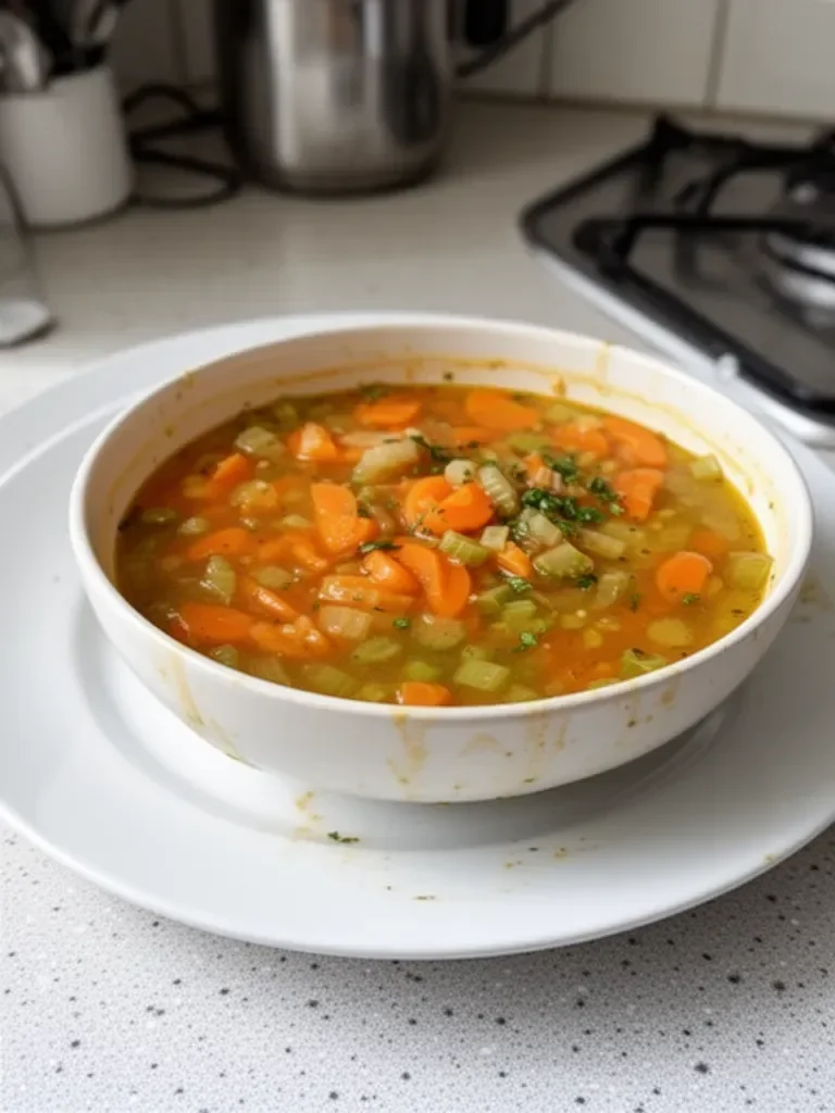 Sopa de zanahoria y apio
