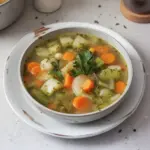 Sopa Vegetal Curativa rica en nutrientes y beneficios para la salud.