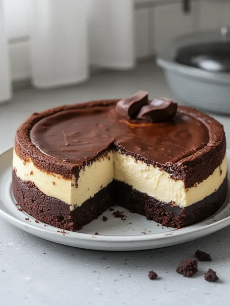 Tarta de Queso con Brownie