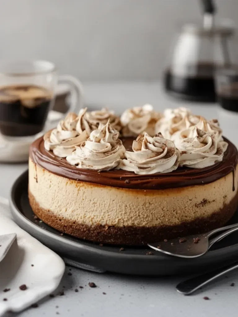 Tarta de Queso con Café