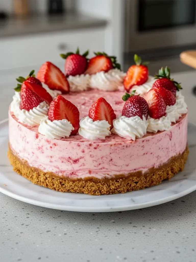 Tarta de Queso con Fresas