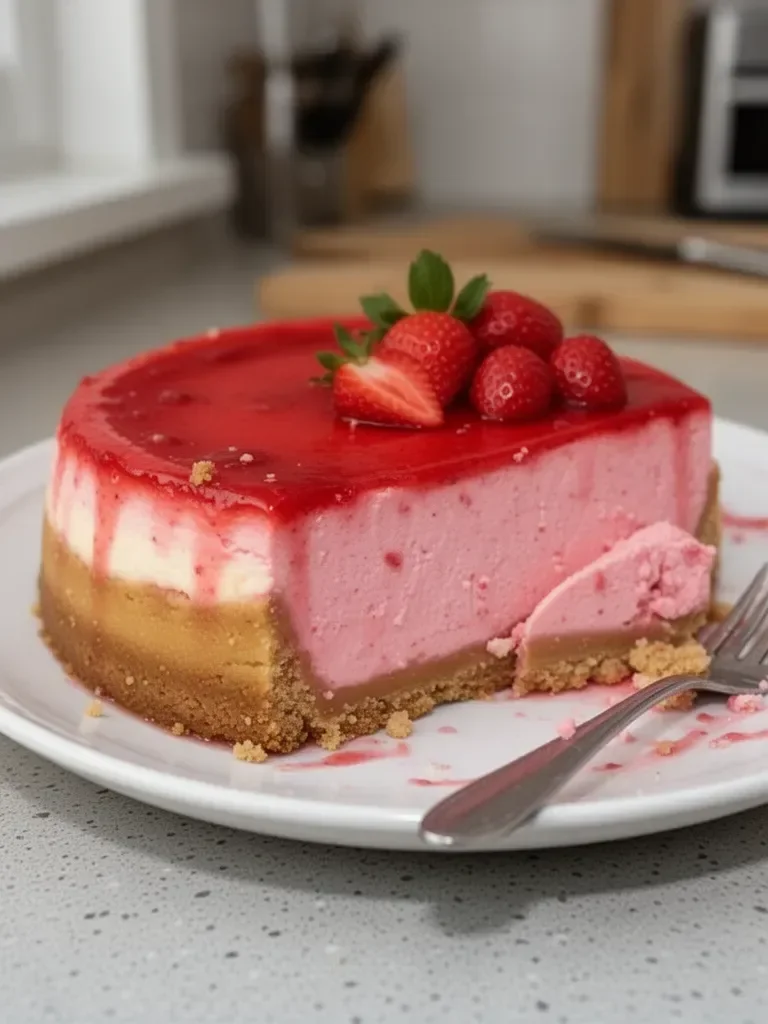 Receta de Tarta de Queso de Fresa