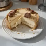 Tarta de queso Kinder Bueno sin hornear