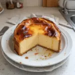 Tarta de Queso Vasca Quemada en un Molde de Pan