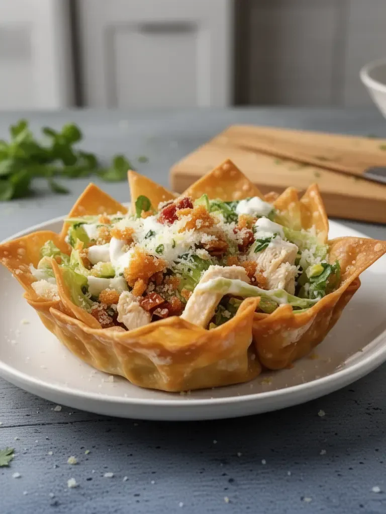 Tazas de Wonton César