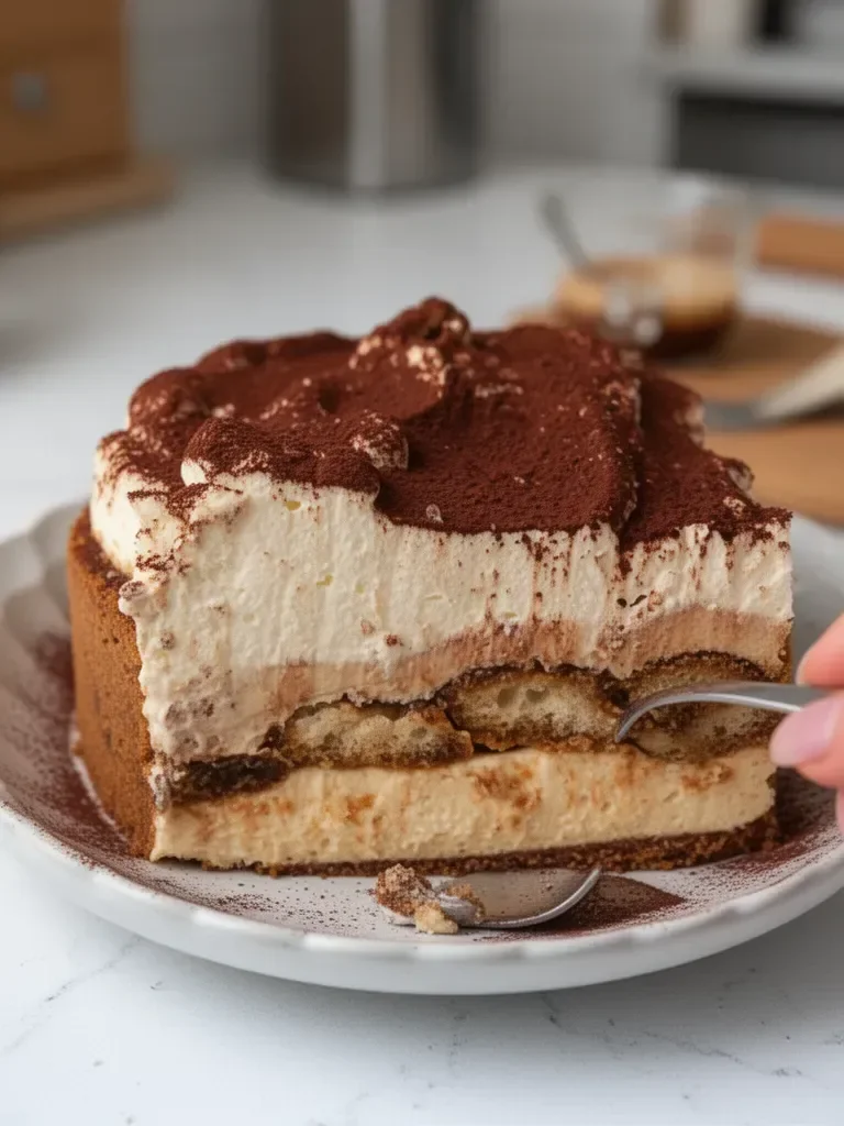 Tiramisu Cheesecake sin Horno