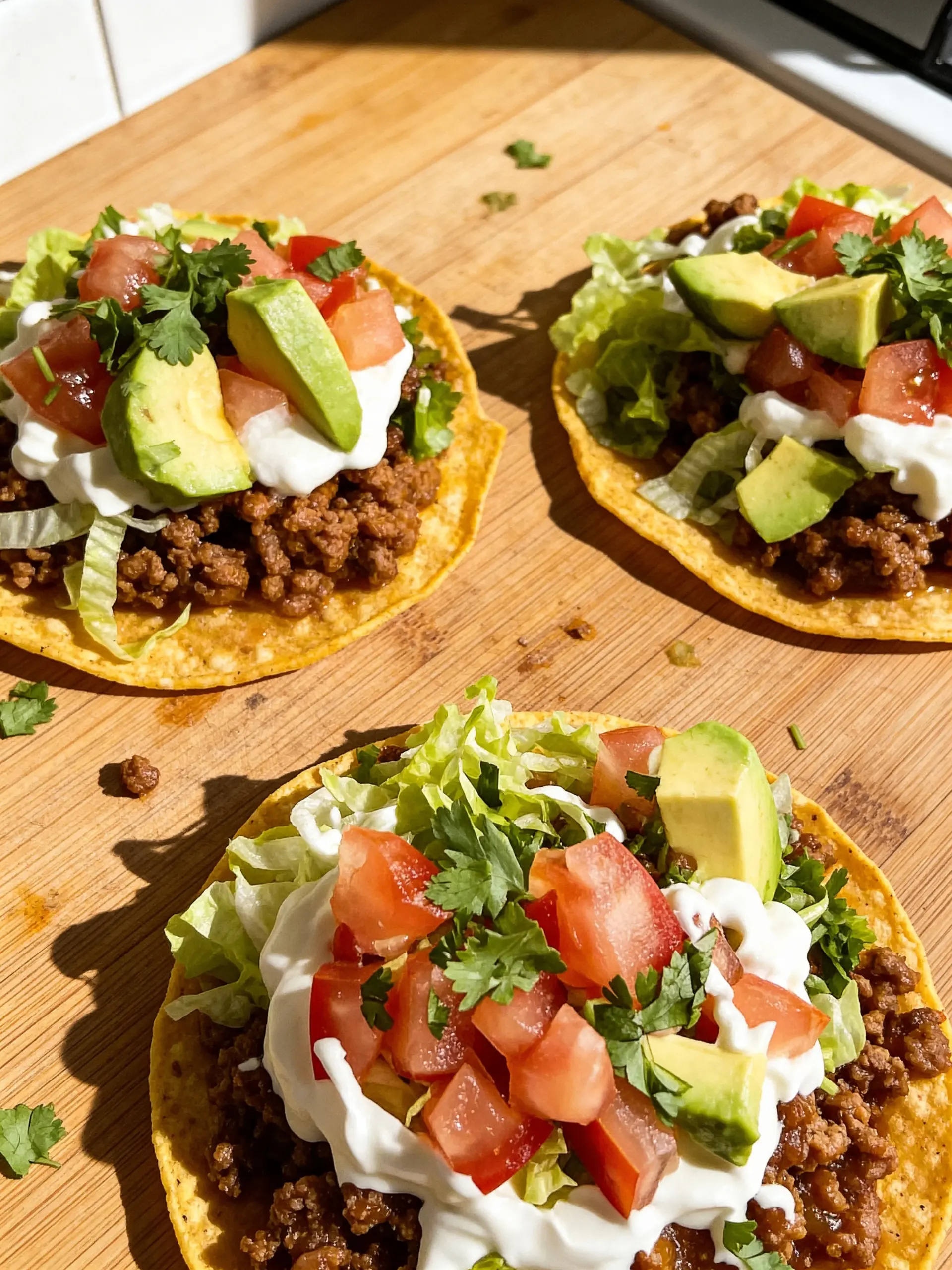Tostadas de Carne Molida