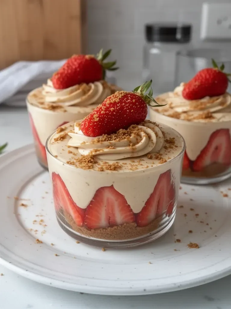 Verrine de Speculoos estilo Fraisier