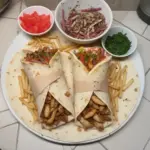 Wrap de Shawarma de Pollo