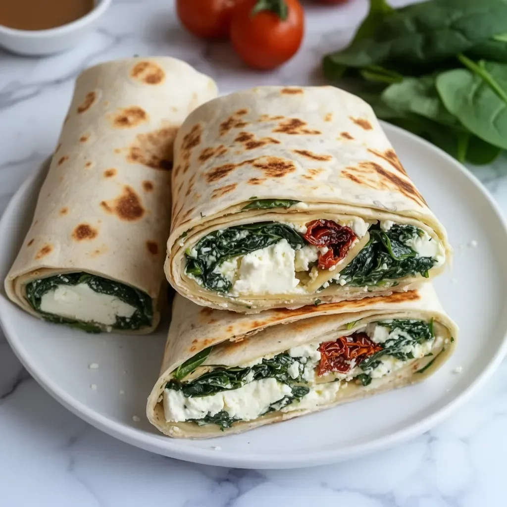 Wraps de espinacas y feta inspirados en Starbucks