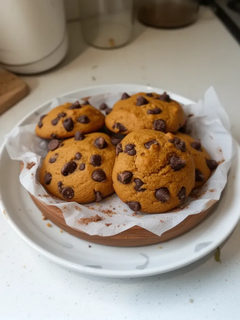 Galletas de Calabaza con Chispas de Chocolate