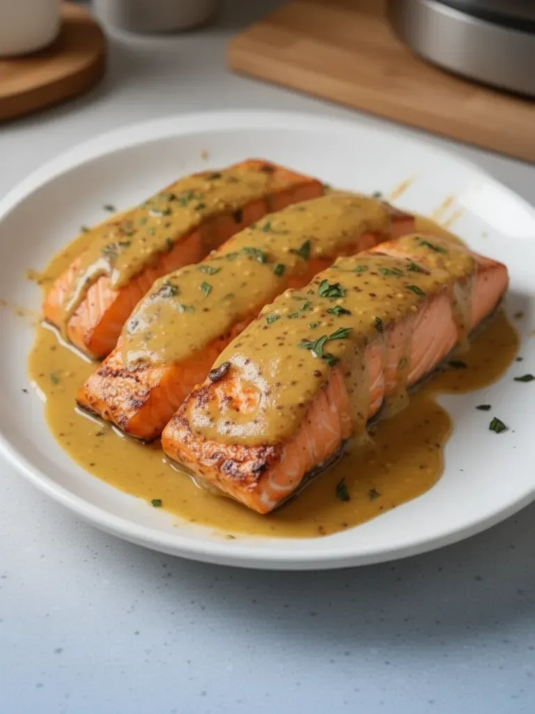 Receta de Salmón a la Mostaza