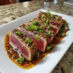 Atún Ahi Sellado con Sabores de Inspiración Asiática
