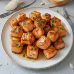 Bocaditos de Salmón con Miel y Ajo en Freidora de Aire