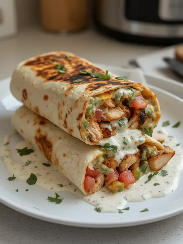 Burrito de Pollo a la Parrilla con Aderezo de Chipotle Ranch