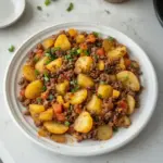 Carne molida con papas