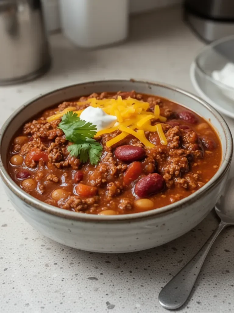 Receta de Chili con Carne Molida