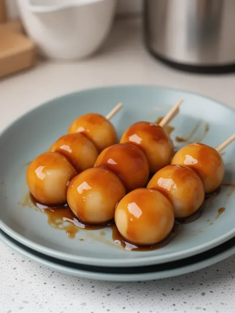 Receta de Dango Sencilla: Mitarashi Dango