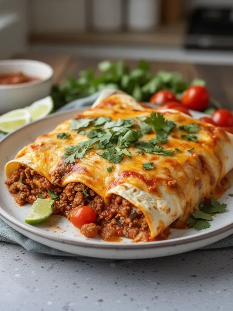 Enchiladas de Carne Molida