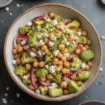 Ensalada de Garbanzos, Feta y Aguacate