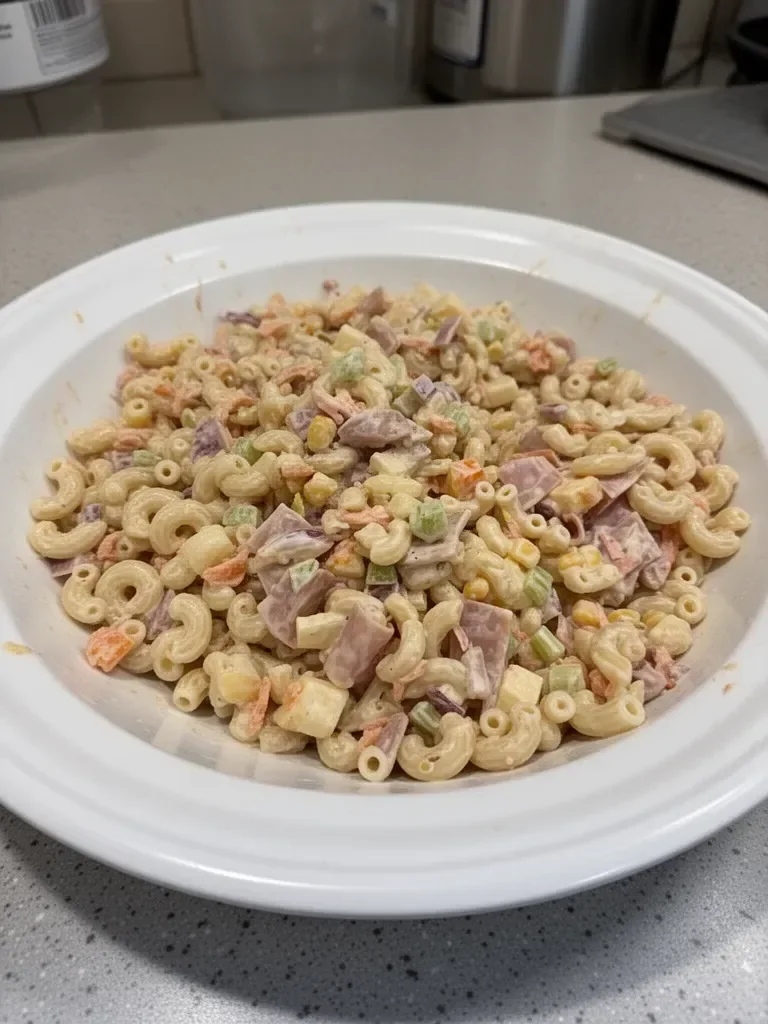Ensalada de macarrones mexicana