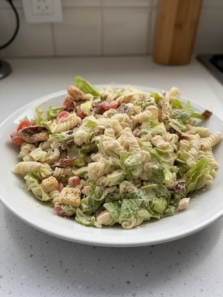 Ensalada de Pasta César con Pollo