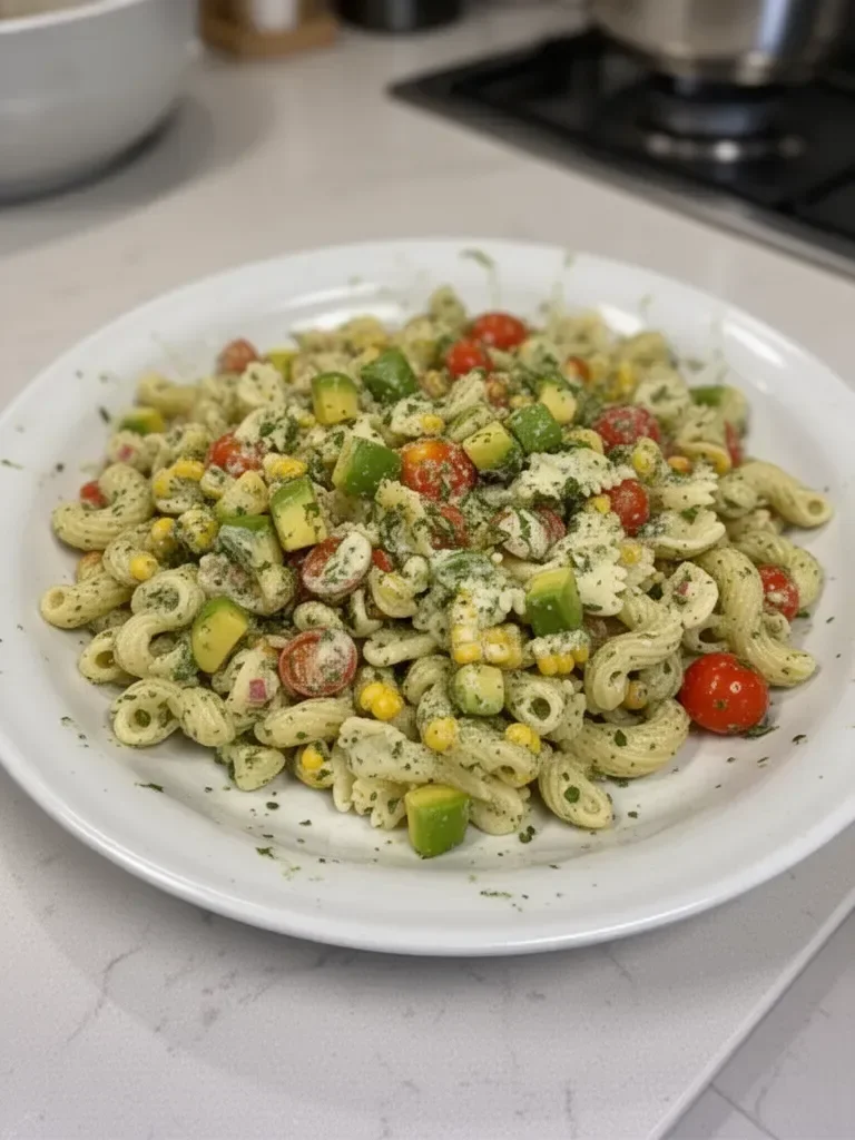 Ensalada de Pasta Cilantro Lima